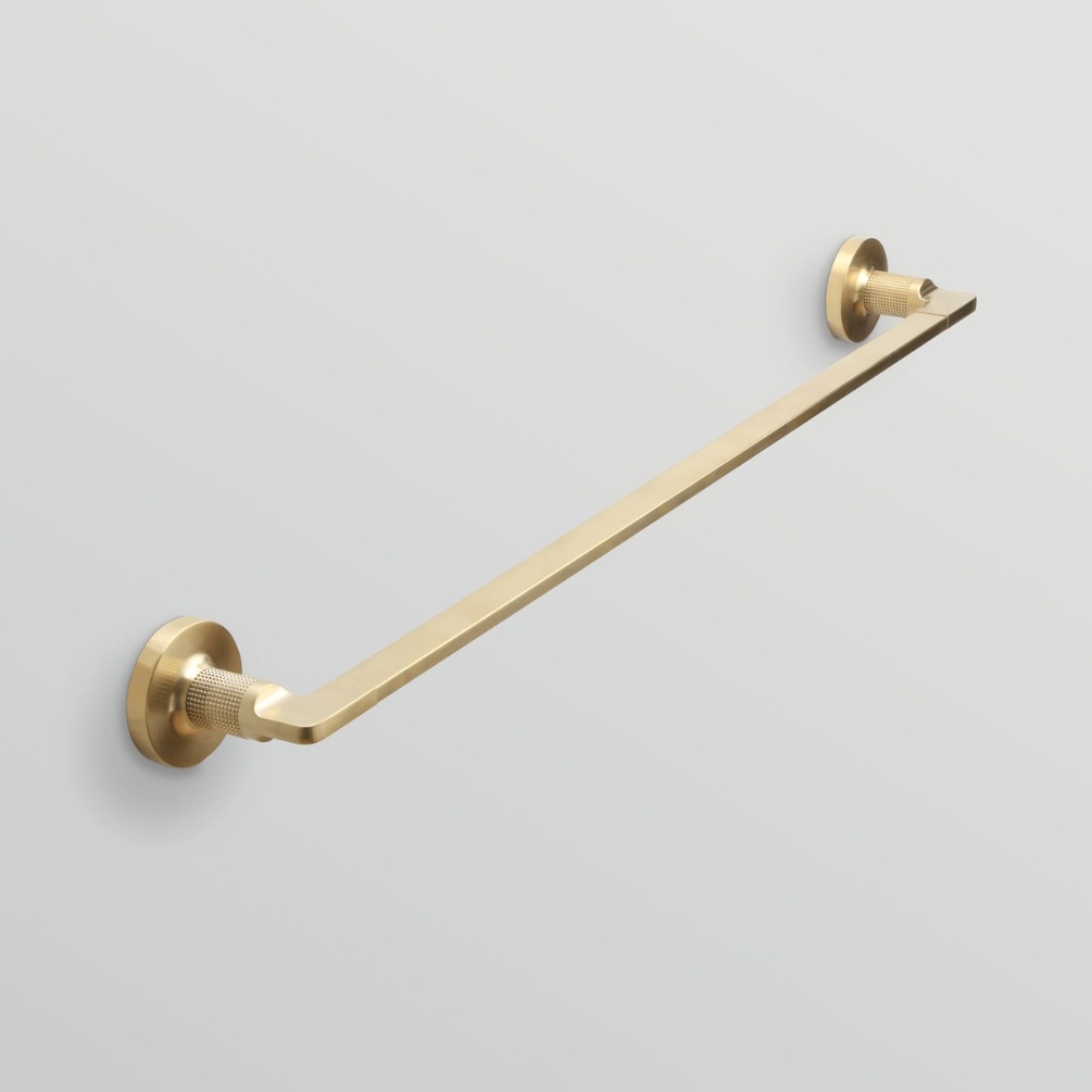 Origins Living Baxter Brushed Brass 660mm Towel Rail Lifestyle
